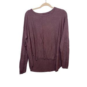 Calvin Klein Jeans Womens Mauve Long Sleeve Knit Top Soft Size L